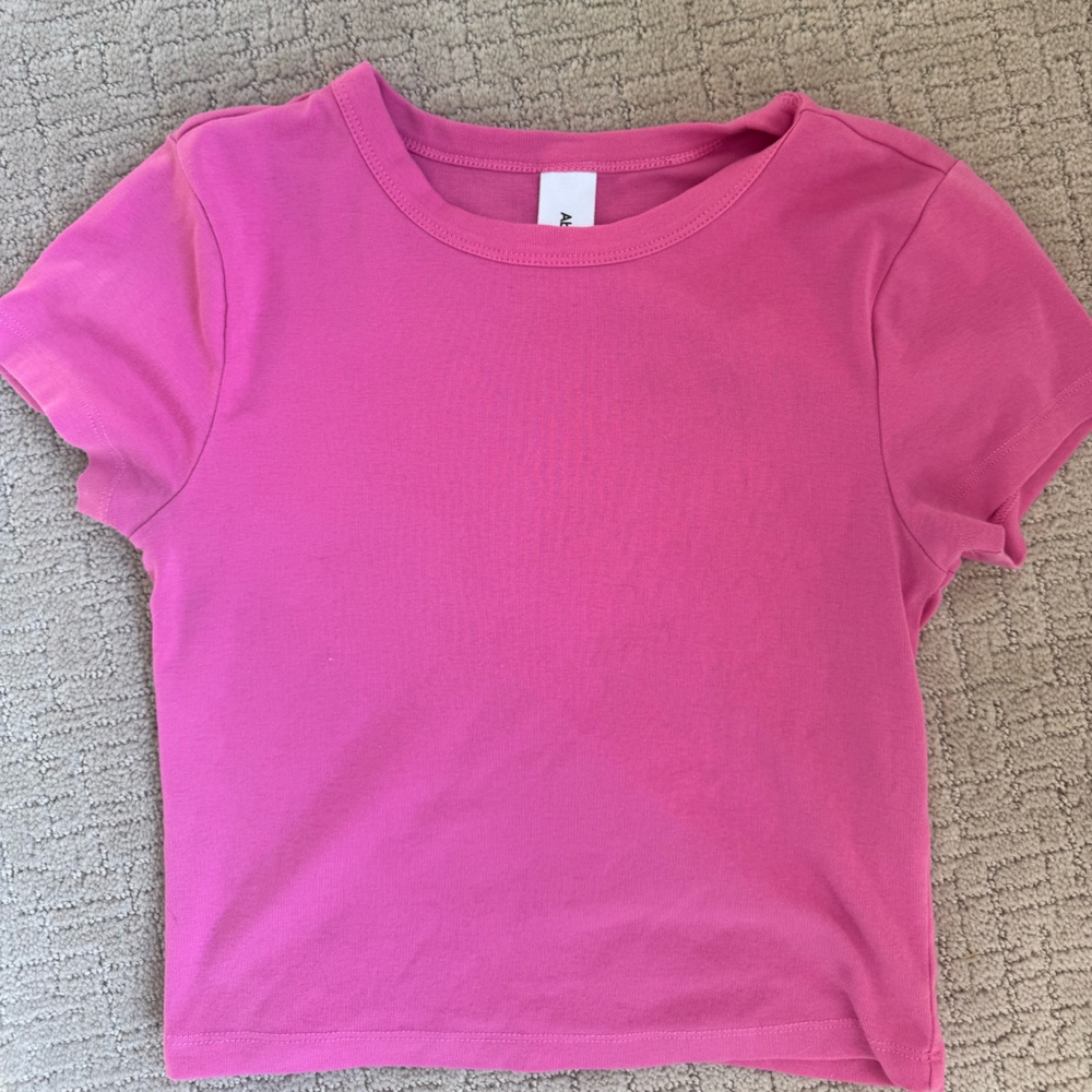 Pink crop top T-Shirt